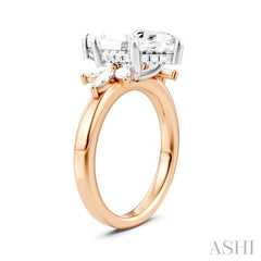 ASHI Marquise Shape Semi-Mount Diamond Engagement Ring 198B3PPFHPW-SM-MQ3