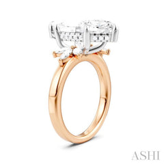 ASHI Marquise Shape Semi-Mount Diamond Engagement Ring 198B3PPFHPW-SM-MQ5