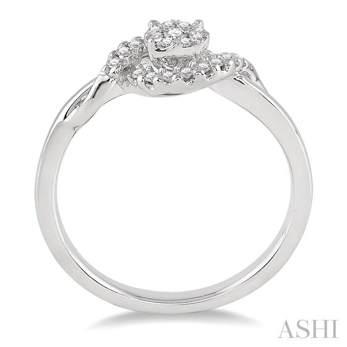 ASHI Round Shape Halo Lovebright Diamond Engagement Ring 19997PPFVWG-LE