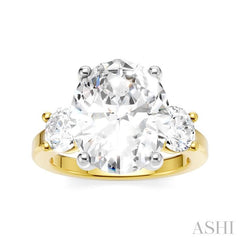 ASHI Oval Shape Semi-Mount Diamond Engagement Ring 199A1PPFHYW-SM-OV5