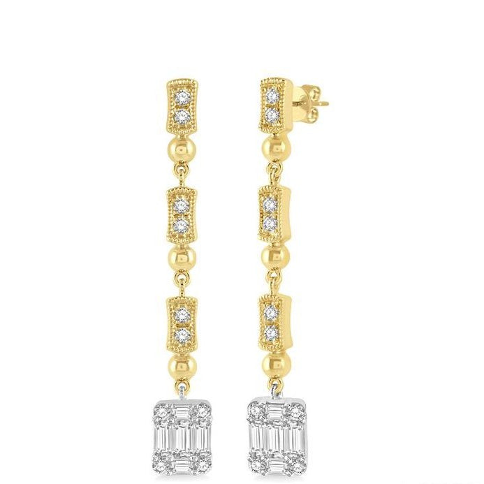 Parkplace Jewelers Fusion Diamond Long Earrings 974A3PPFGERYW