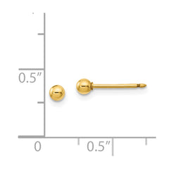 1E Inverness 14k 3mm Ball Post Earrings