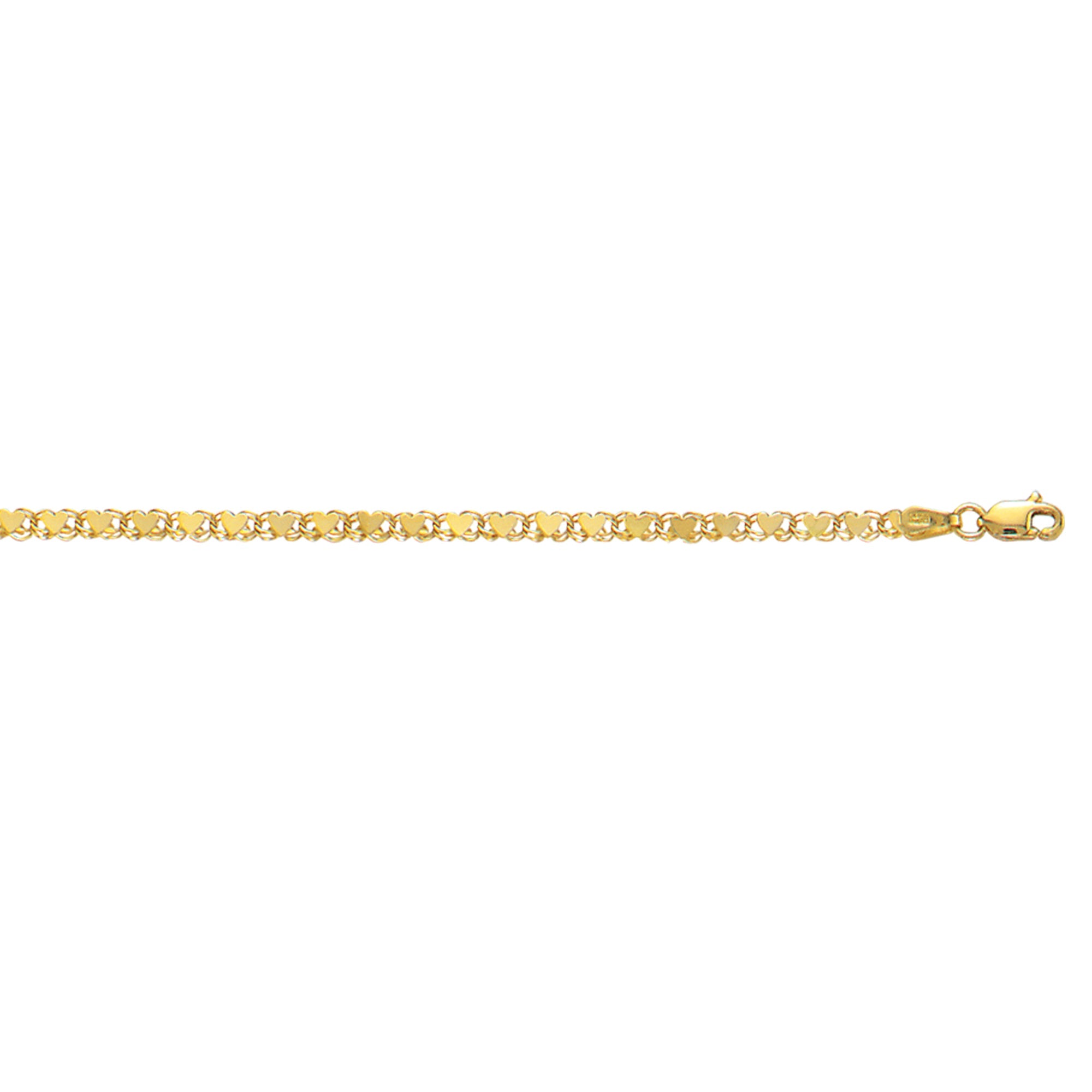 Parkplace Jewelers 10k-gold-3-0mm-heart-chain-1hc