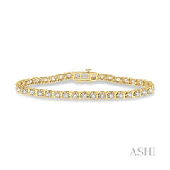 ASHI Tulip Diamond Tennis Bracelet 70244PPFGYG
