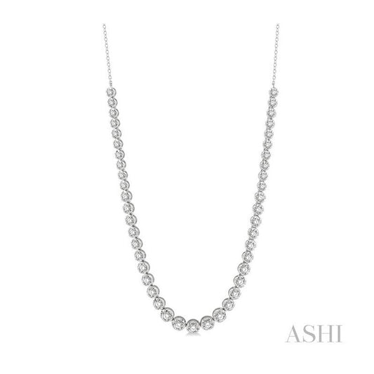 ASHI Illusion Diamond Necklace 99933PPFGNKWG