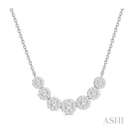 ASHI Lovebright Essential Diamond Smile Necklace 9936VPPFVNKWG