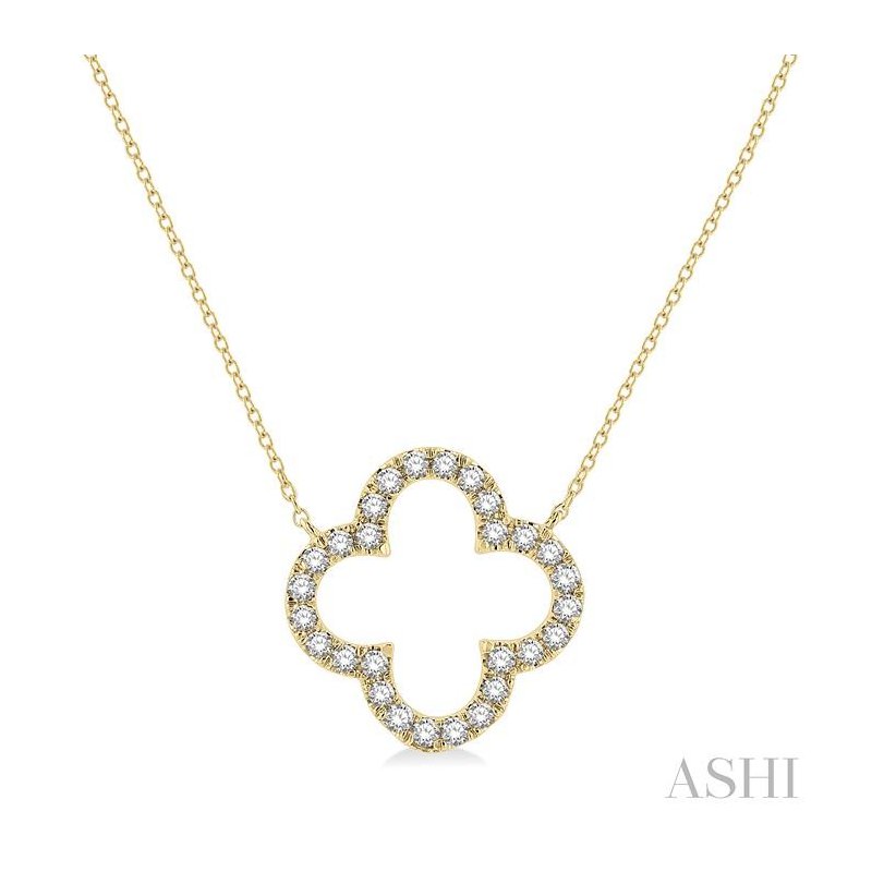 ASHI Clover Diamond Pendant 995JHPPFGNKYG