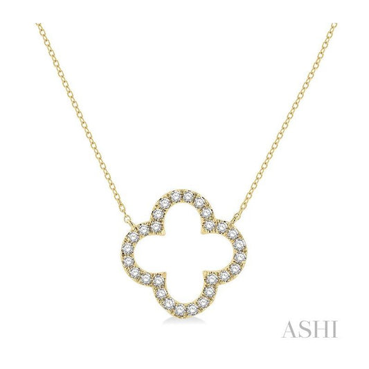 ASHI Clover Diamond Pendant 995JHPPFGNKYG