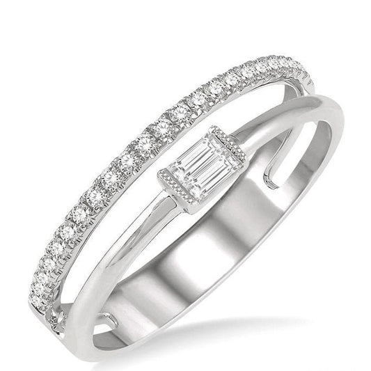 Parkplace Jewelers Double Row East-West Baguette Diamond Fashion Ring 369A7PPFHWG