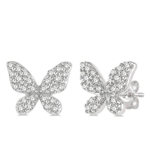 Parkplace Jewelers Butterfly Petite Diamond Fashion Earrings 641A7PPTSERWG