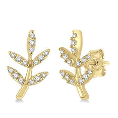Parkplace Jewelers Leaf Petite Diamond Fashion Earrings 648B8PPFSERYG