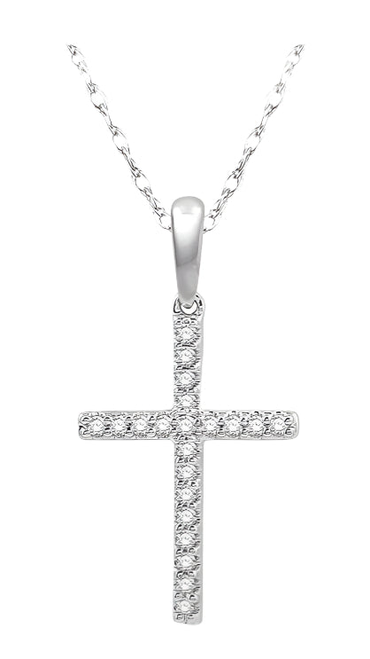 Parkplace Jewelers Cross Petite Diamond Fashion Pendant 624A8PPTSPDWG