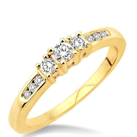 Parkplace Jewelers Round Shape Past Present & Future Diamond Engagement Ring 24206PPFXYG-LE