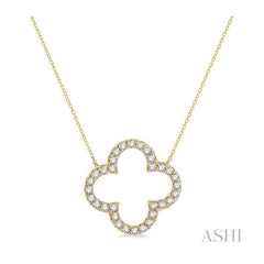ASHI Clover Diamond Pendant 995J1PPFGNKYG