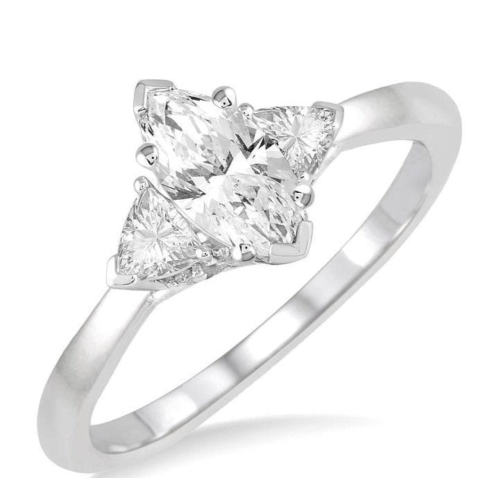 Parkplace Jewelers Marquise Shape Semi-Mount Diamond Engagement Ring 252L6PPFHWG-SM-MQ