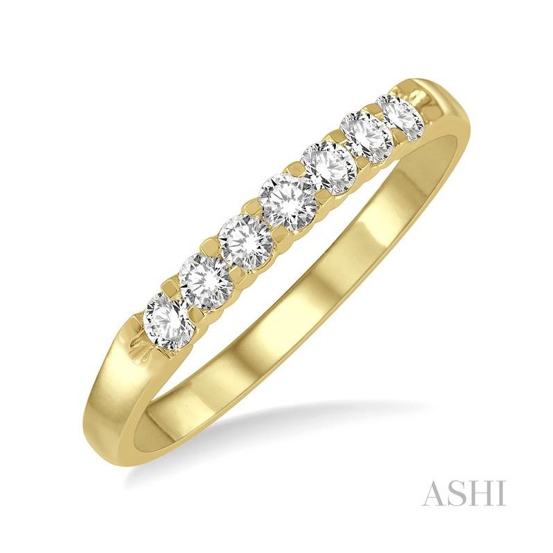 ASHI 7 Stone Diamond Wedding Band 33296PPFGYG