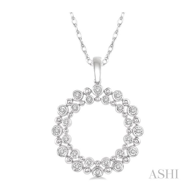 ASHI Circle Diamond Fashion Pendant 98248PPTSPDWG