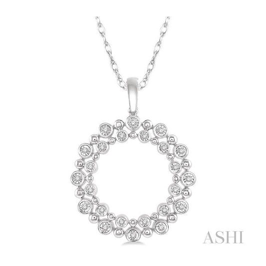 ASHI Circle Diamond Fashion Pendant 98248PPTSPDWG
