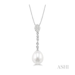 ASHI Pearl & Lovebright Diamond Fashion Pendant 56067PPFGPDWPWG