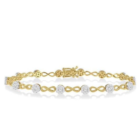 Parkplace Jewelers Lovebright Diamond Infinity Link Bracelet 70181PPFHYW
