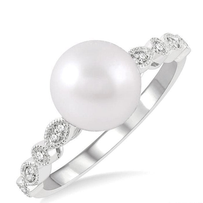 Parkplace Jewelers Pearl & Diamond Fashion Ring 56048PPFGWPWG
