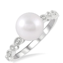 Parkplace Jewelers Pearl & Diamond Fashion Ring 56048PPFGWPWG