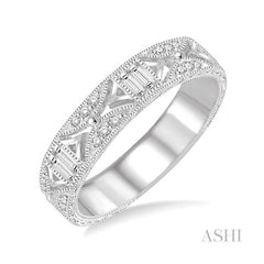 ASHI Stackable Baguette Diamond Fashion Band 35535PPFHWG