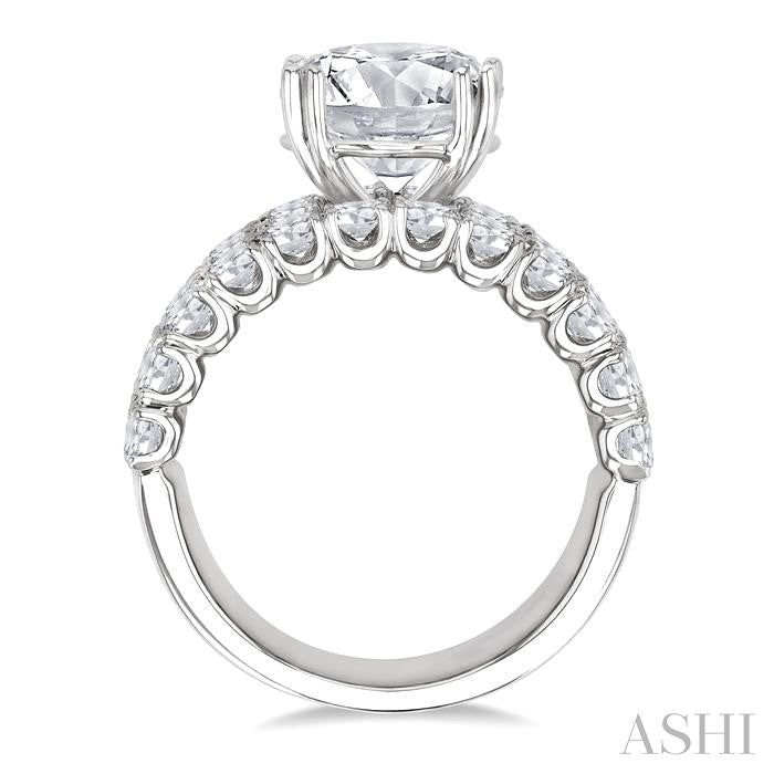 ASHI Round Shape Semi-Mount Diamond Engagement Ring 201M0PPFGWG-SM-2.15