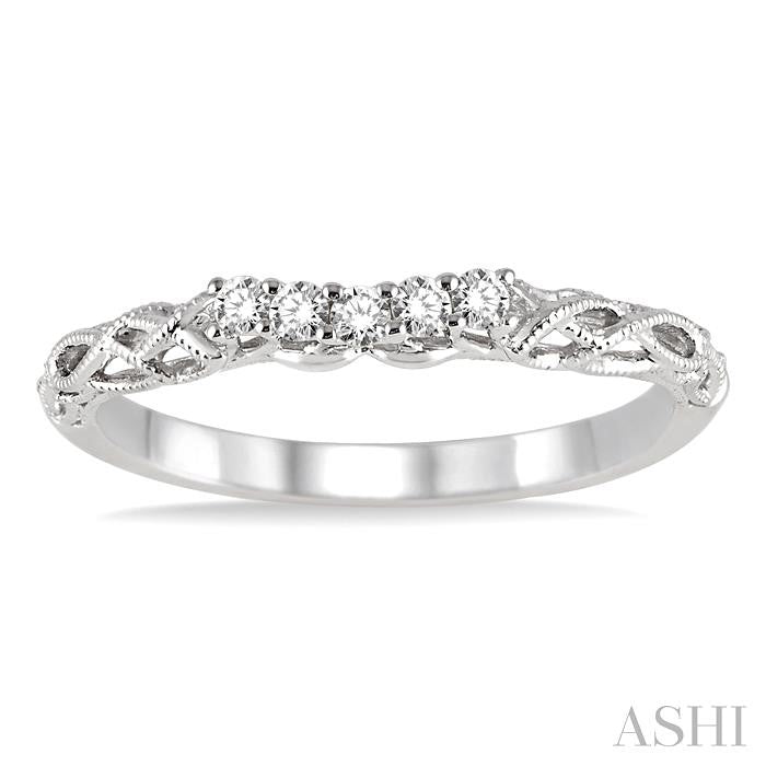 ASHI Diamond Wedding Band 20628PPFHWG-WB