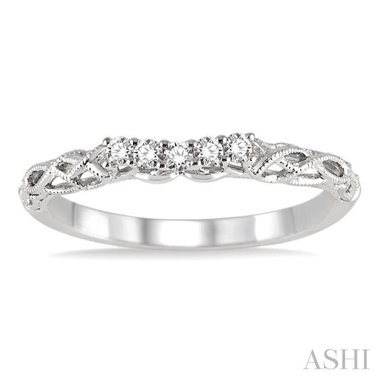 ASHI Diamond Wedding Band 20628PPFHWG-WB
