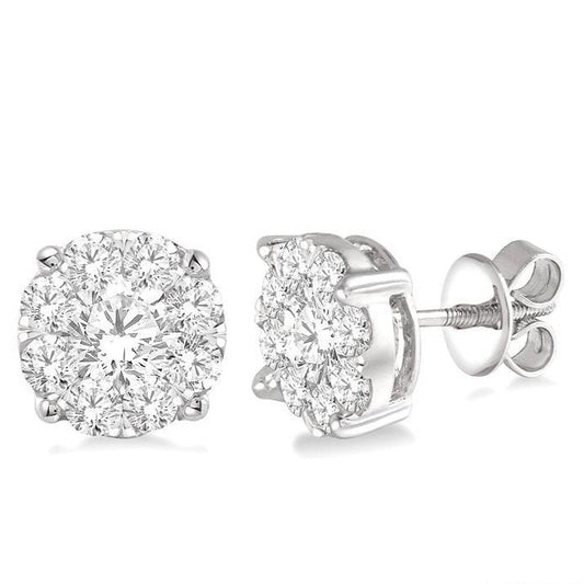 Parkplace Jewelers Round Shape Lovebright Essential Diamond Stud Earrings 91750PPFVERWG-3.00