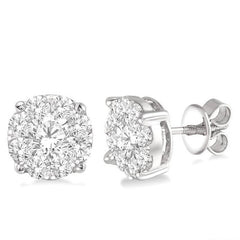 Parkplace Jewelers Round Shape Lovebright Essential Diamond Stud Earrings 91750PPFVERWG-3.00
