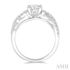 ASHI Round Shape Diamond Engagement Ring 210B2PPFVWG-LE