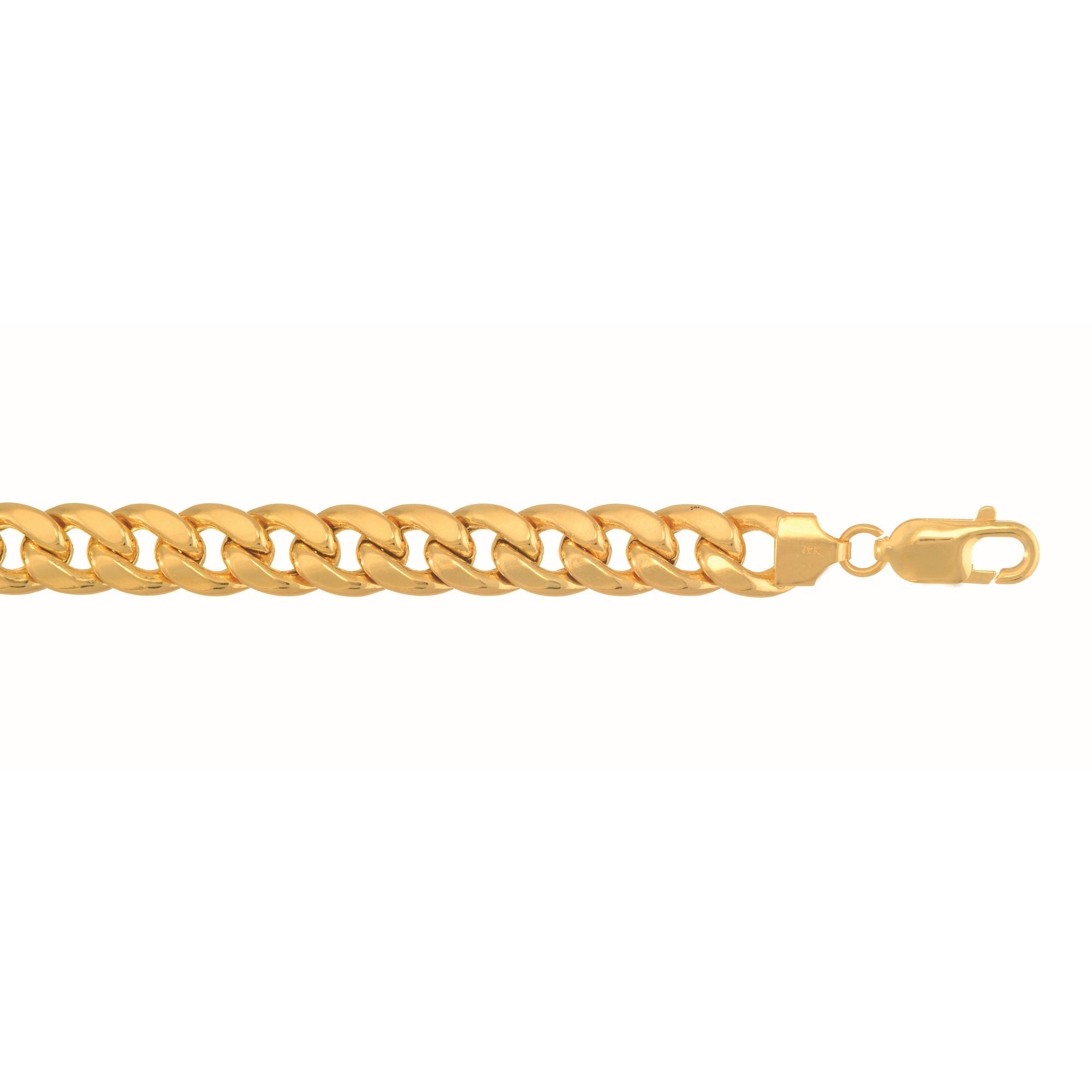 Parkplace Jewelers 10k-gold-semi-solid-miami-cuban-210hmc