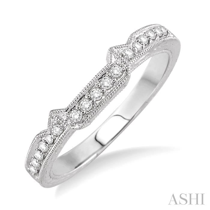ASHI Diamond Wedding Band 21598PPFHWG-WB