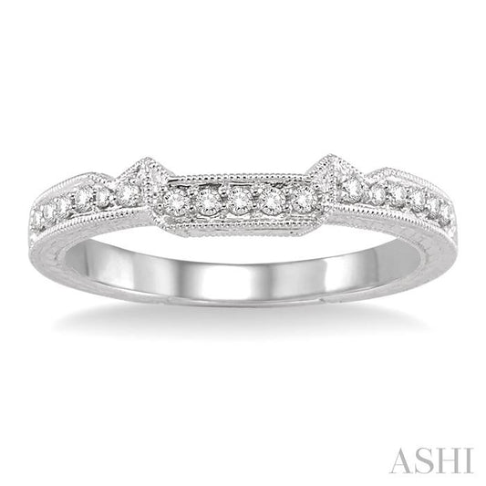 ASHI Diamond Wedding Band 21598PPFHWG-WB