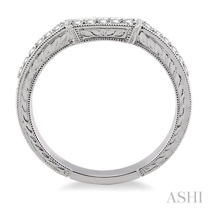 ASHI Diamond Wedding Band 21598PPFHWG-WB