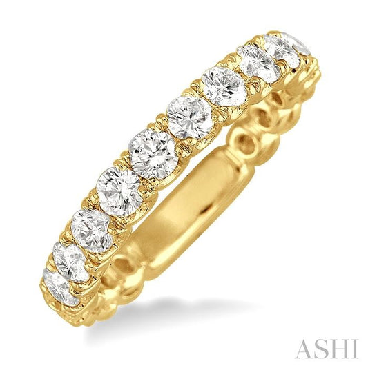 ASHI Diamond Wedding Band 21830PPFVYG-WB-1.20