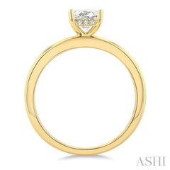 ASHI Cushion Shape Semi-Mount Diamond Engagement Ring 219M9PPFGYG-SM-CU