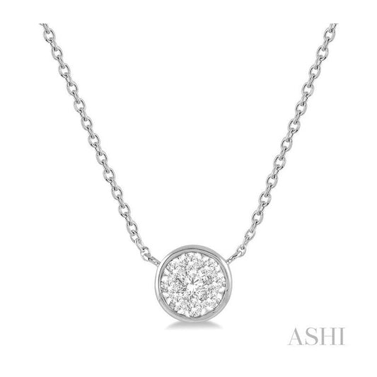 ASHI Round Shape Lovebright Essential Diamond Pendant 99770PPFGNKWG
