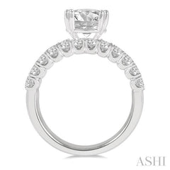 ASHI Round Shape Semi-Mount Diamond Engagement Ring 222L0PPFGWG-SM-1.75