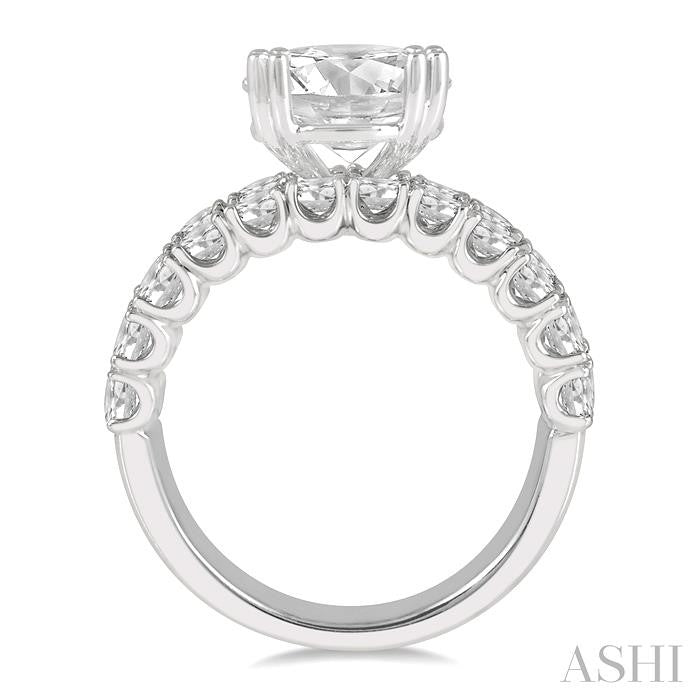 ASHI Round Shape Semi-Mount Diamond Engagement Ring 222L0PPFHWG-SM-2.65