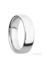 7 mm wide Ultra Comfort (our most comfortable profile) 14K White Gold band.