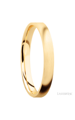 3 mm wide Domed 14K Yellow Gold band.