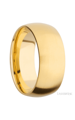 9 mm wide Domed 14K Yellow Gold band.