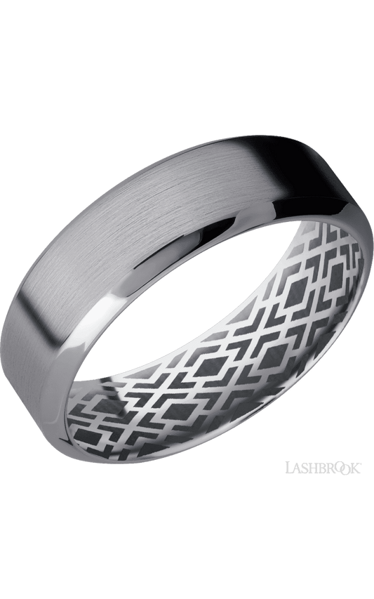 7 mm wide High Bevel Tantalum band.