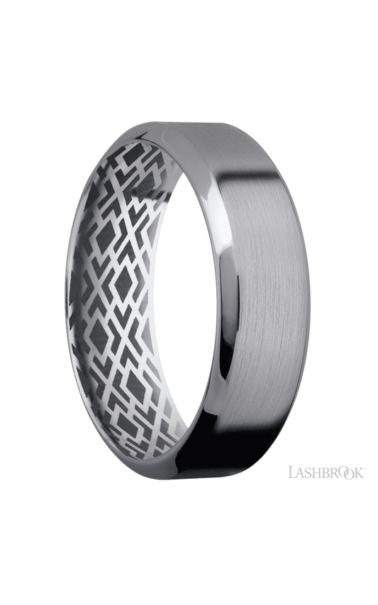7 mm wide High Bevel Tantalum band.