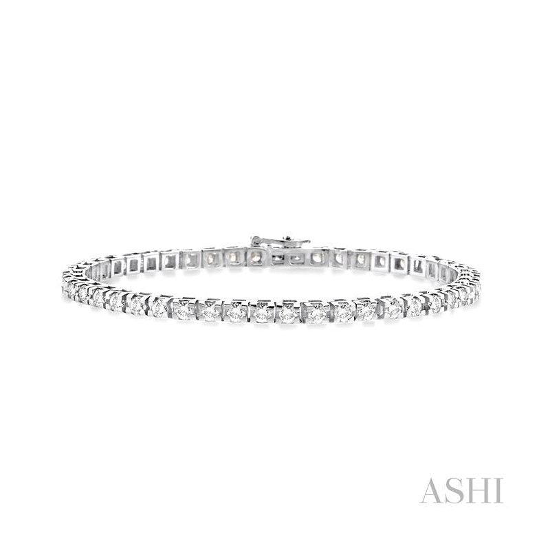 ASHI Diamond Tennis Bracelet 70165PPFGWG