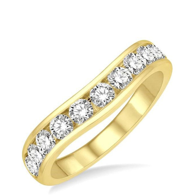 Parkplace Jewelers Curved Diamond Wedding Band 30351PPFGYG