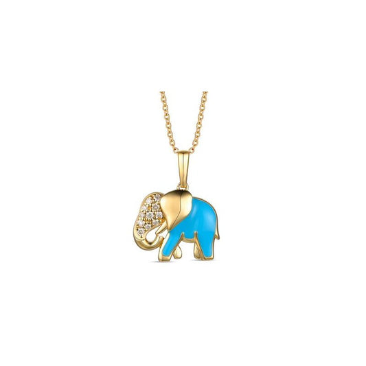 Le Vian 14K Y/G Pend 0.09 Dia YQZR 32